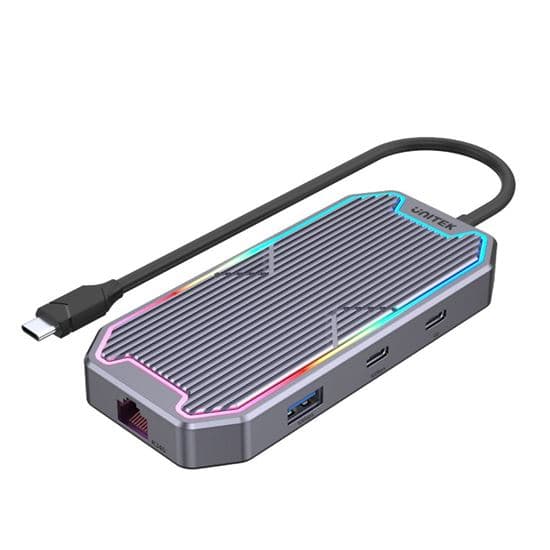 Unitek UNITEK 7-in-1 Multi-Port 100W PD Hub Supporting 10Gbps with USB-C D1029A