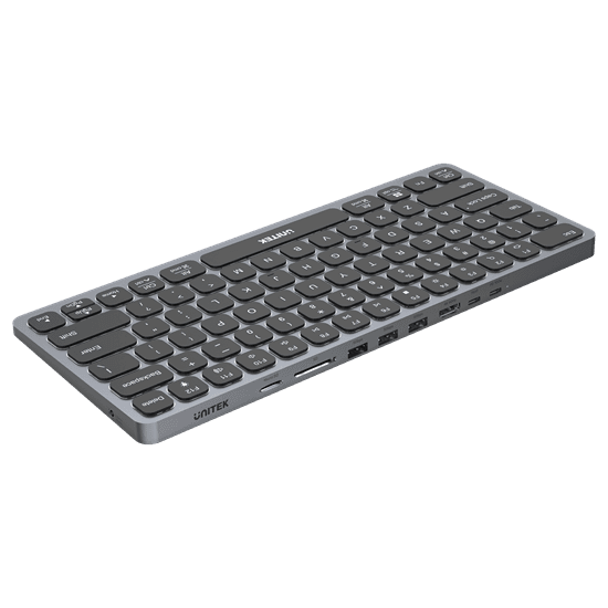 Unitek UNITEK 9-in-1 Hub with Keyboard. Back Light & Ergonomic Design. D1092A