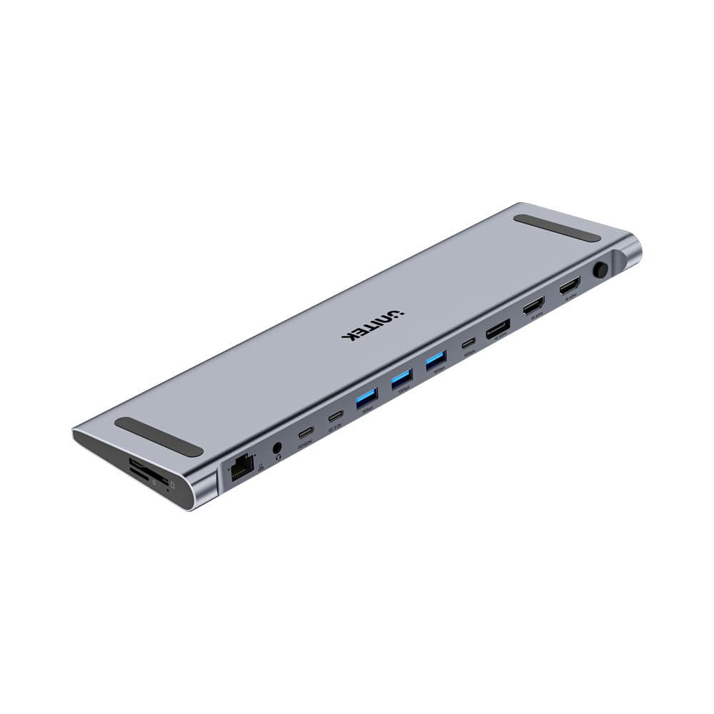Unitek UNITEK 13-in-1 Multi-Port Triple 4K KVM Docking Station with USB-C D1106A