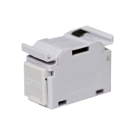 Dynamix DYNAMIX Cat6A RJ45 DIN Rail Mounted 1DU Shielded Coupler. Supplied DINC6AS