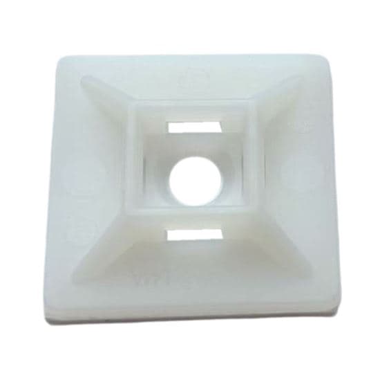 Dynamix 28 x 28mm Self Adhesive Natural Cable Ties Mount DY30CTM