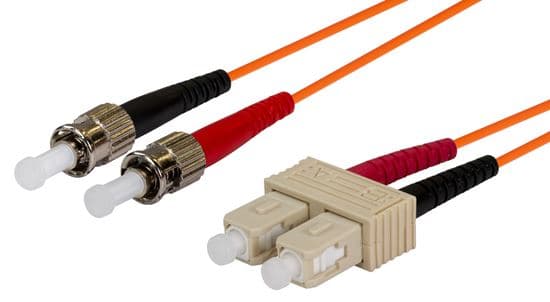 Dynamix DYNAMIX 1M 62.5u SC/ST OM1 Fibre Lead (Duplex, Multimode) FL-SCST-1