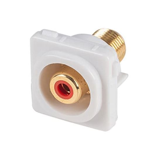 Amdex AMDEX Red RCA to F Connector. Gold Plated FP-RCAF-RE