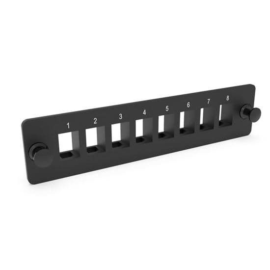 Dynamix DYNAMIX SC Simplex/LC Duplex 8 Port Plate Unloaded, 2x Tier Screw FPP-SCS8