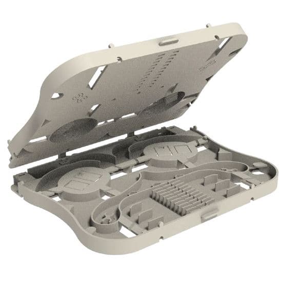 Dynamix DYNAMIX Splice Tray 24FO Stackable with Clear White Lid FSP01