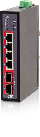CTCunion CTC UNION 4 Port Gigabit Unmanaged Compact Switch. -40C~+75C. IGS-402CS-E