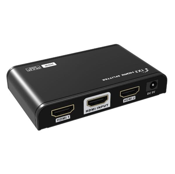Lenkeng 1-In-2-Out HDMI Splitter W/ HDR & EDID. UHD Res Up To 4K2K@30/60Hz LKV312HDR-V2-0
