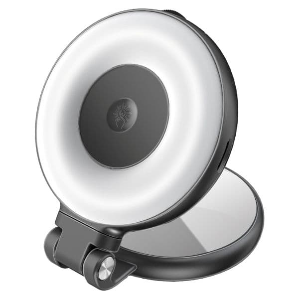 Promate 360° Rotatable Ultra-Slim MagSafe Compatible Recharge LED Ring Light MAGHALO-PRO