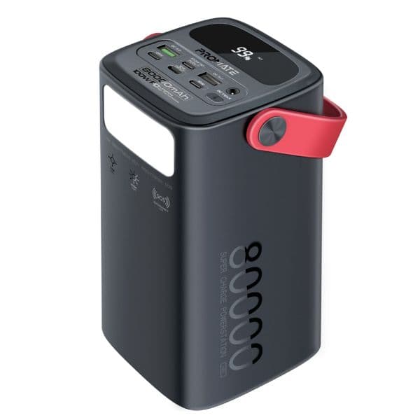 Promate 80000mAh High Capacity Power Bank With 100W PD. Multiple Input/Output Ports 3 POWERMINE-80PRO