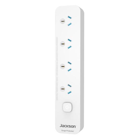 Jackson Master Switched 4 Way Surge Protected Powerboard PT5944
