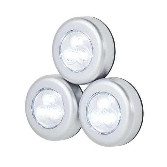 Jackson JACKSON Triple Pack LED Push Light. 3 x AAA Batteries per Light PTPLIT3L