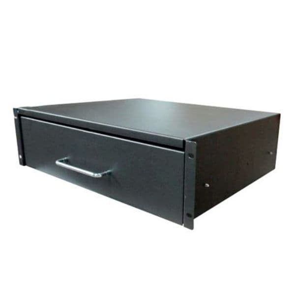 Dynamix 2U Rackmount Lockable Drawer Includes Lock & Key RADRAW-2U