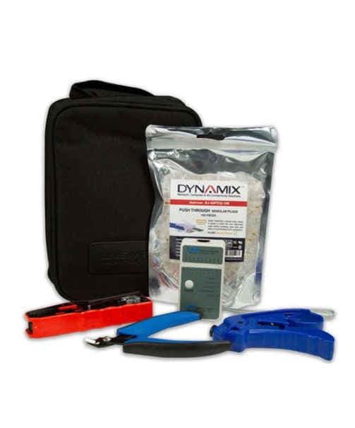Dynamix DYNAMIX Cat6 UTP Plug Termination Kit, Includes: 100x Cat6 UTP Push RJ-45PT-KIT