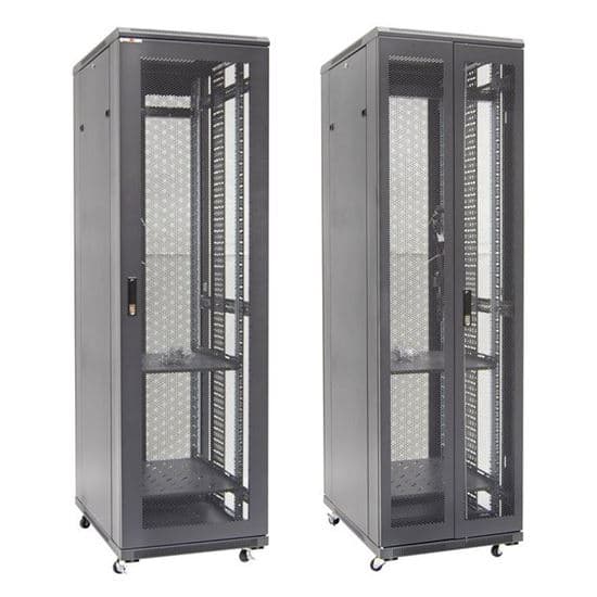 Dynamix DYNAMIX 42RU Server Cabinet 1000mm Deep, Front Mesh Door, Rear mesh RSME42610