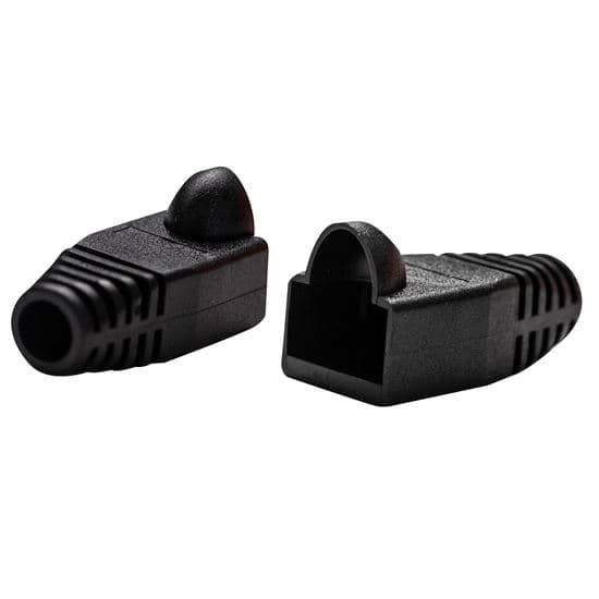 Dynamix DYNAMIX BLACK RJ45 Strain Relief Boot (6.0mm Outside Diameter). 20pk SRB-UTP-BLK-20