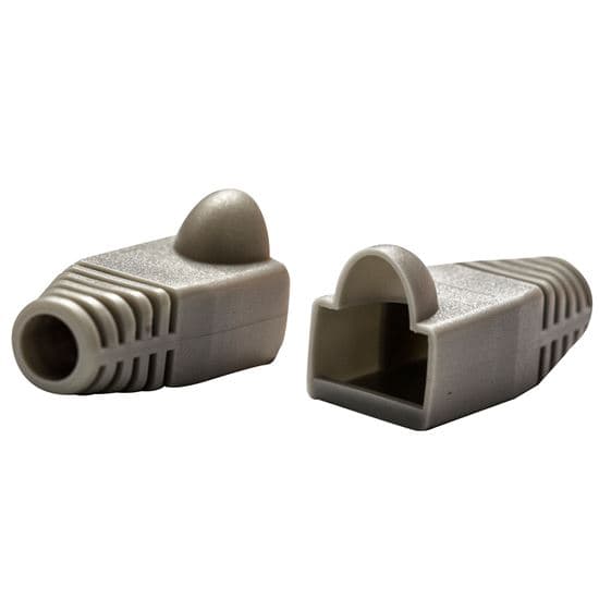 Dynamix DYNAMIX GREY RJ45 Strain Relief Boot (6.0mm Outside Diameter). 20pk SRB-UTP-GRY-20