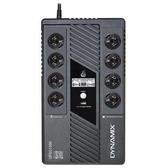 Dynamix DYNAMIX SafeGuard 1000VA/600W Line Interactive UPS, 4 x NZ UPSG1000