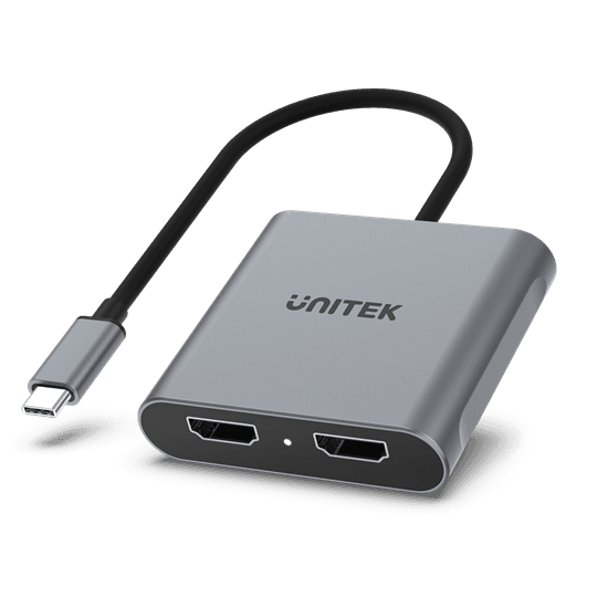 Unitek UNITEK USB-C to Dual HDMI Adapter. Supports Up to 4K@60Hz. V1404B