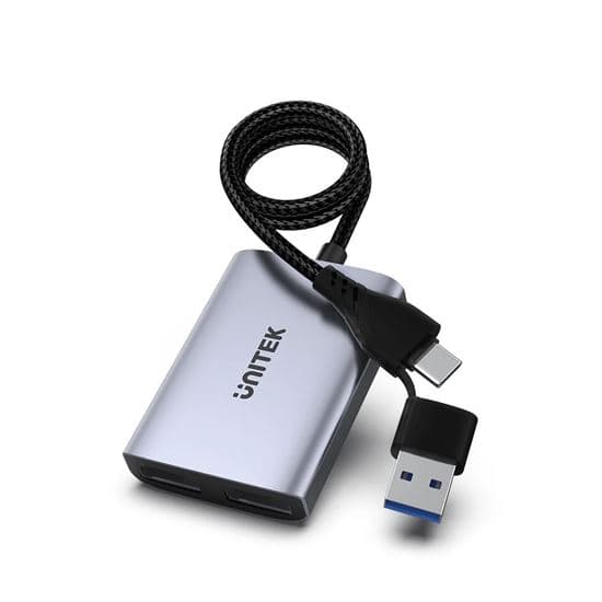 Unitek UNITEK HDMI Dual Port Adapter with 60cm Cable & USB-A&USB-C Connectors V1427A