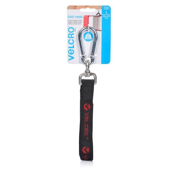 Velcro VELCRO Easy Hang 630mm Strap with Hook. Store and Hold up to 80Kgs. VEL21127