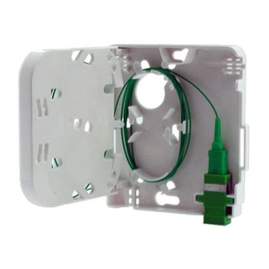Dynamix DYNAMIX FTTH Compact Wall Outlet 1 Port SC Simplex / LC Duplex WO001