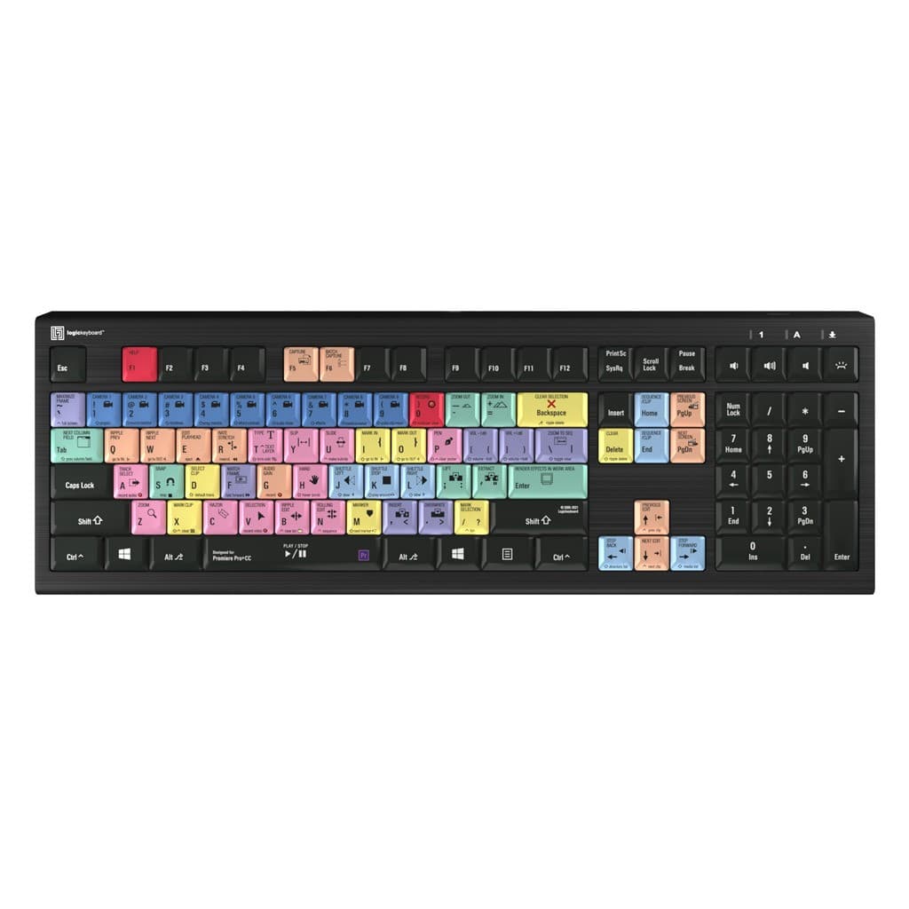 LogicKeyboard ASTRA 2 Backlit Keyboard for Adobe Premiere Pro CC 397189