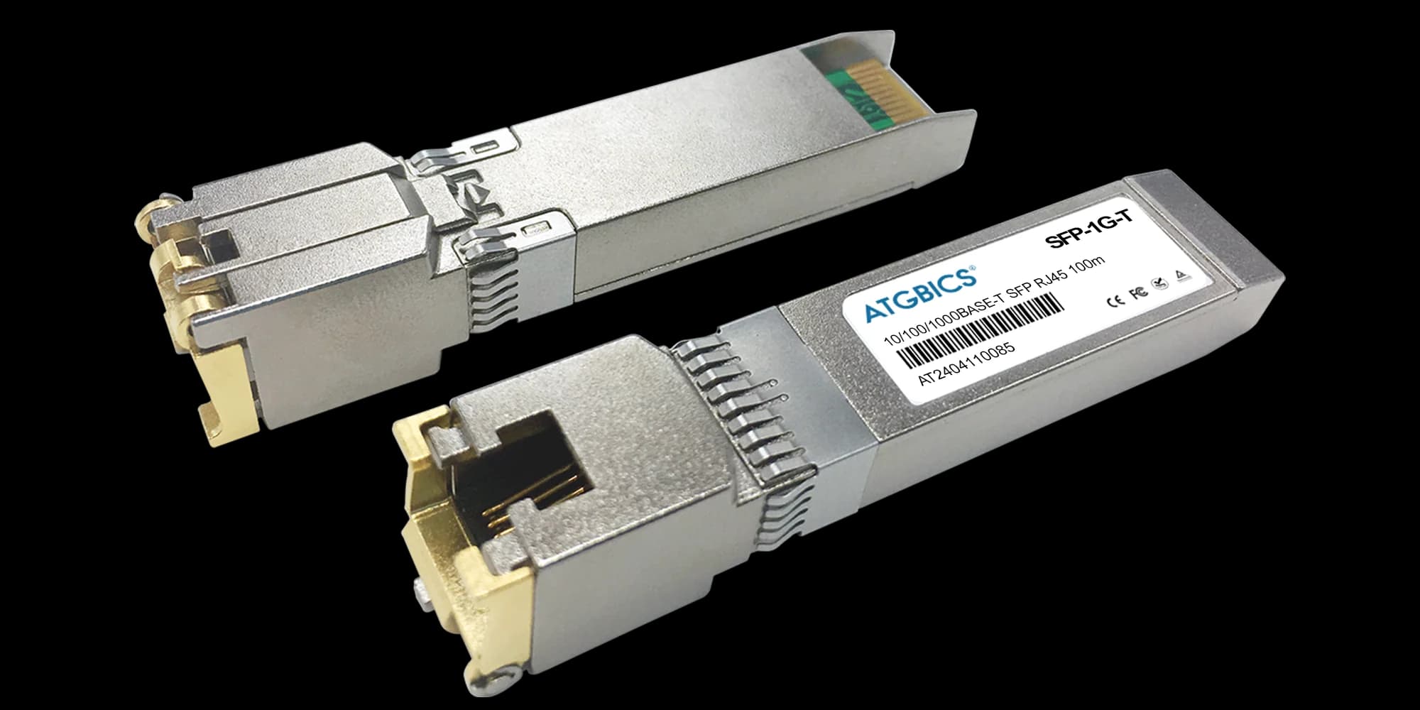 Allied Telesis AT-SPTXc SFP Pluggable Module- 10/100/1000TX- 100m- RJ45 conn. (0 to 70�C) 401295