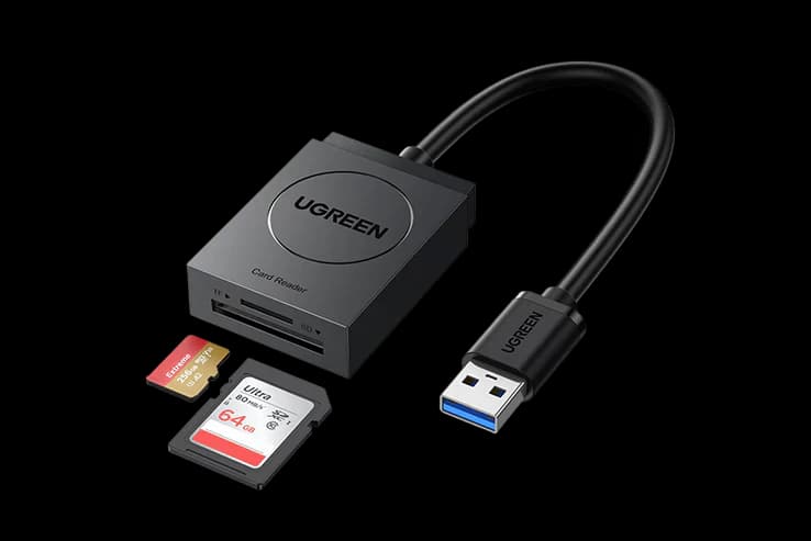 Ugreen UG-20250 2 in 1 USB Card Reader 474276