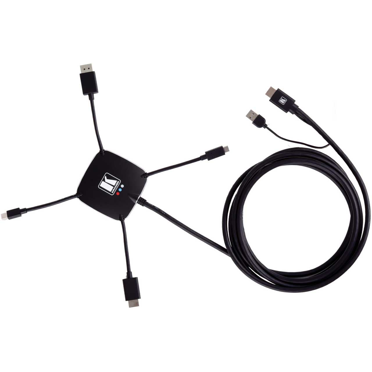 Kramer K-SPIDER Active Multi Format Input (M) to HDMI Output (M) Adapter Cable 487884
