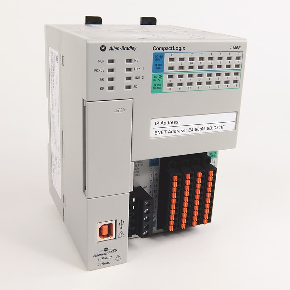 Allen-Bradley CompactLogix 1769 5370 L1 Processor 16DI 16DO 512Kb 491787