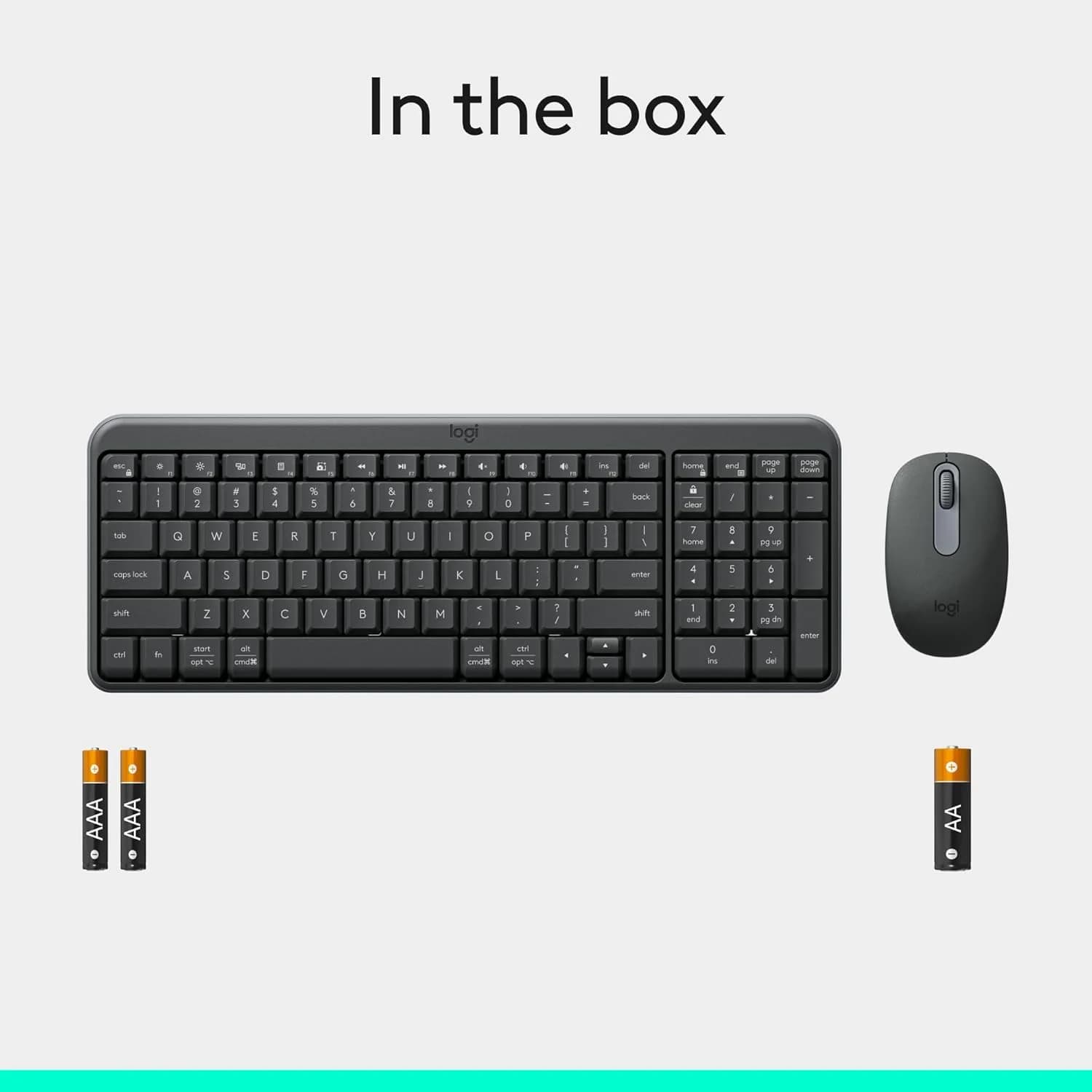 Logitech MK250 Keyboard and Mouse Combo Graphite 507314