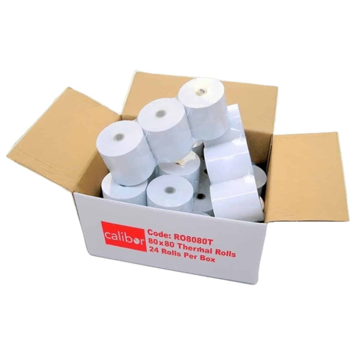 Calibor Calibor Thermal Paper 80X80mm 1 Box (24 Rolls)# 507537