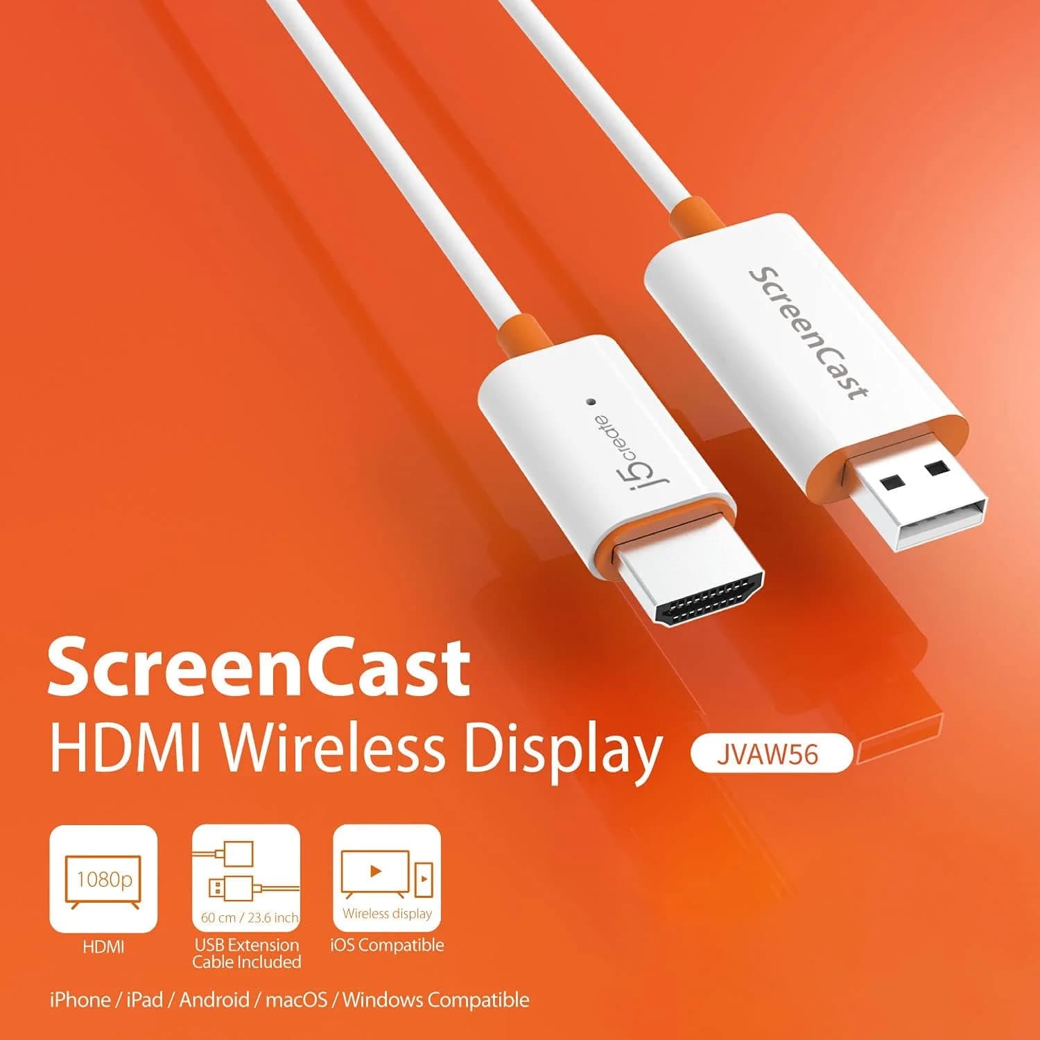 J5create ScreenCast Wireless Display Adapter 511788