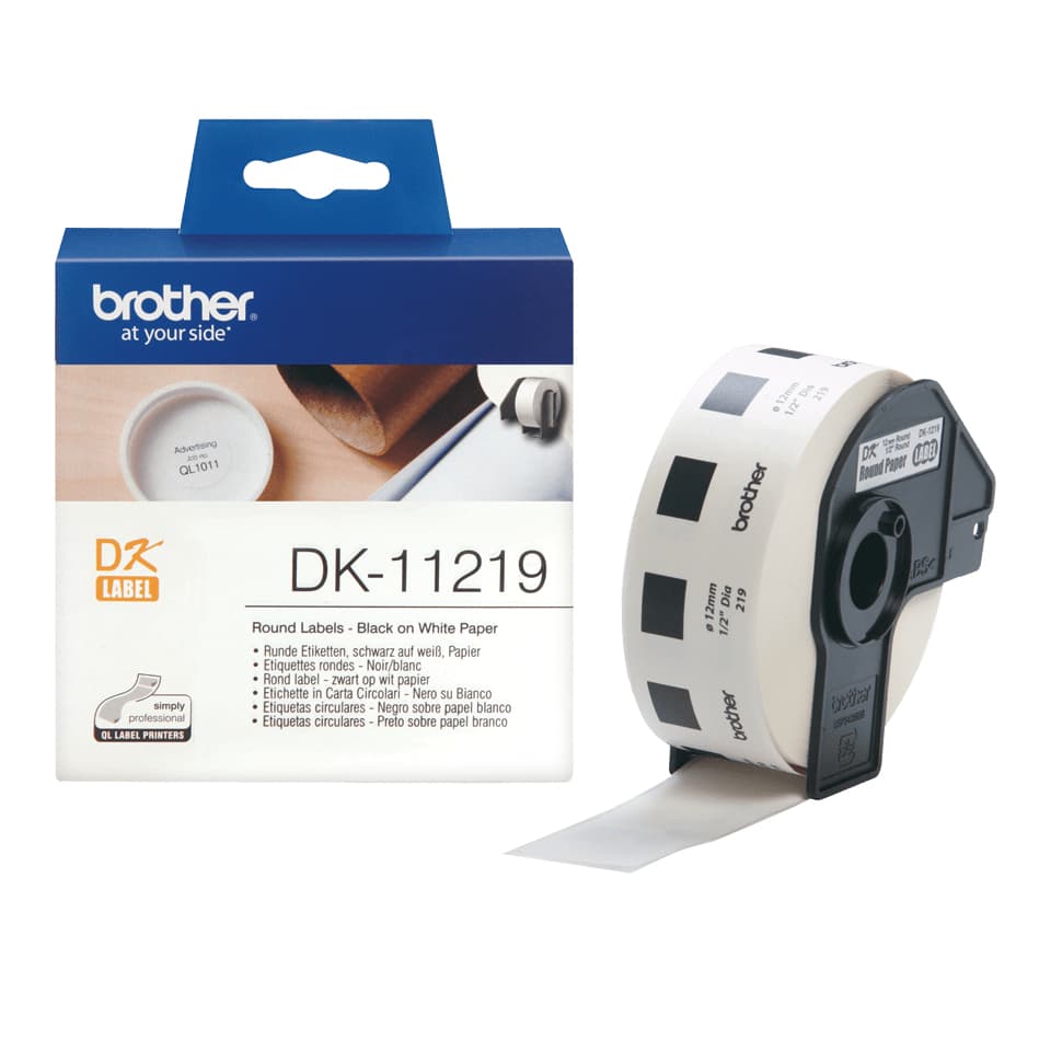 Brother Brother DK11219 1200 Round Labels 12mm x 12mm DK11219
