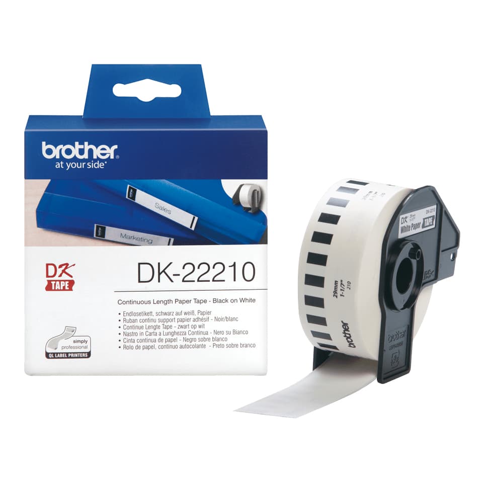 Brother Brother DK22210 Continuous Length Paper Label Tape 29mm x 30.48m DK22210