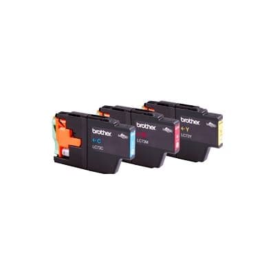 Brother Brother LC73CL3PK CMY Colour Ink Cartridges (Triple Pack) LC73CL3PK