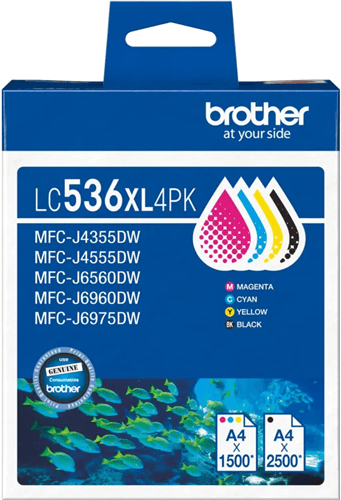 Brother Brother LC536XL4PK 4 - Pack Ink Cartridge LC536XL4PK
