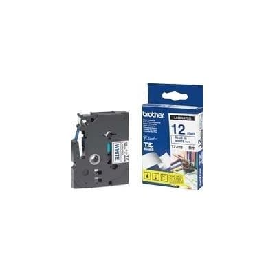 Brother Brother TZe-233 12mm x 8m Blue on White Tape TZE233