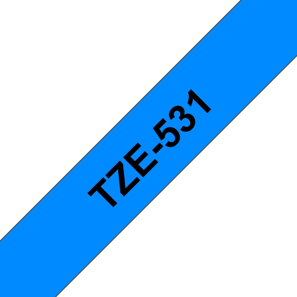 Brother Brother TZe-531 12mm x 8m Black on Blue Tape TZE531