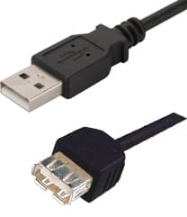 Digitus Digitus USB 2.0 Type A (M) to USB Type A (F) 5m Extension Cable CA1046