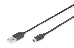 Digitus Digitus USB Type-C (M) to USB Type A (M) 1.8m Connection Cable CA1084