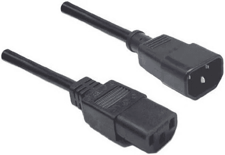 Digitus 10A/250V IEC (M) to IEC (F) 1.8m Power Cord - Bulk CA2010