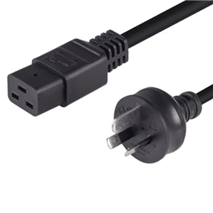 Unspecified 3 Pin Power Lead (M) to IEC C19 (M) 2m Power Cable - Bulk CA5360
