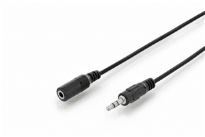 Digitus Digitus 3.5mm (M) to 3.5mm (F) 1.5m Stereo Audio Extension Cable CA9907