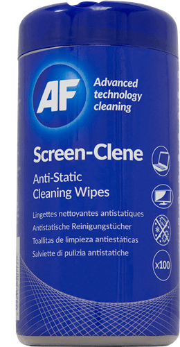 AF AF Screen-Clene Anti-Static Cleaning Wipes Tub - 100 CL125