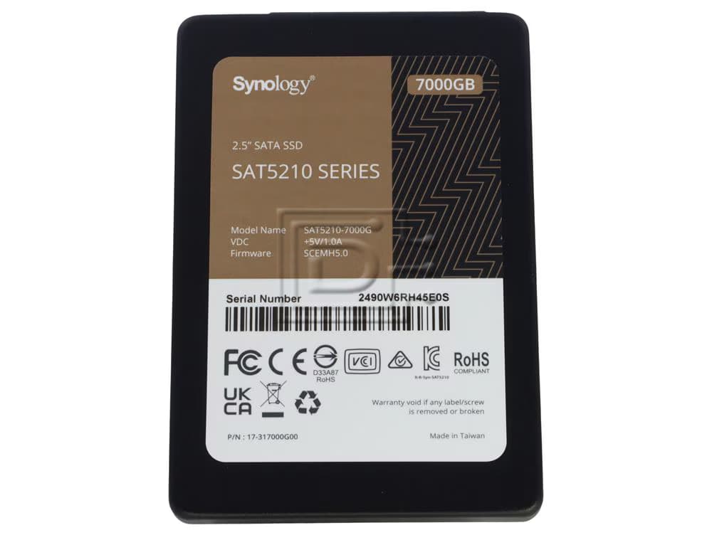 Synology Synology SAT5210-7000G 2.5" SATA SSD 7TB for NAS SAT5210-7000G