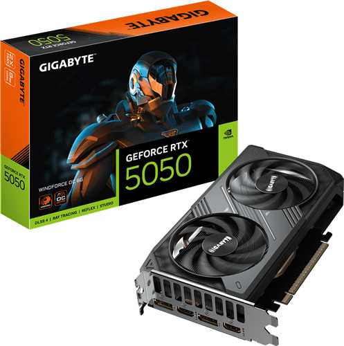 Gigabyte Gigabyte GV-N5050WF2OC-8GD RTX5050 8GB Graphics Card GVN5041
