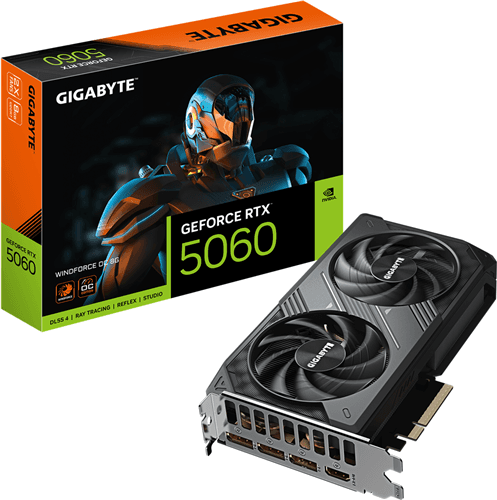 Gigabyte Gigabyte GV-N5060WF2OC-8GD RTX5060 8GB PCIE Graphics Card GVN5050