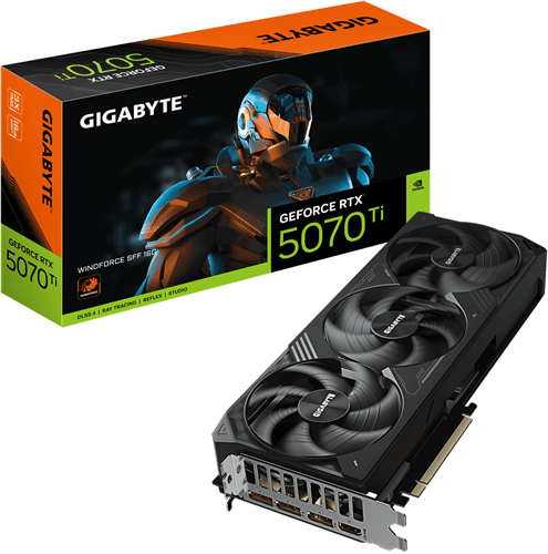 Gigabyte Gigabyte GV-N5070TiWF3-16GD RTX5070Ti 16GB PCIE Graphics Card GVN5170