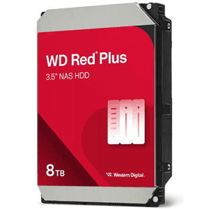 Western Digital WD Red Plus 8TB SATA 3.5" Intellipower 256MB 5640RPM NAS HDD 3Yr Wty WD80EFPX